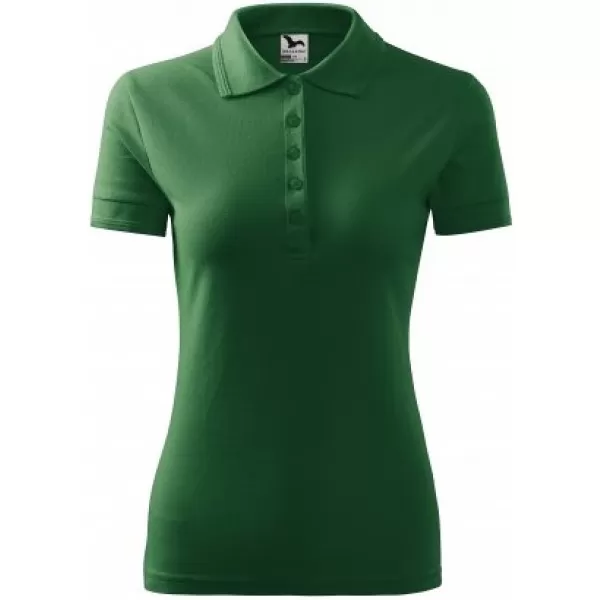  Tricou de damă cu guler MALFINI PIQUE POLO 210 VERDE STICLA 