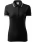 Tricou de damă cu guler MALFINI URBAN 220 NEGRU
