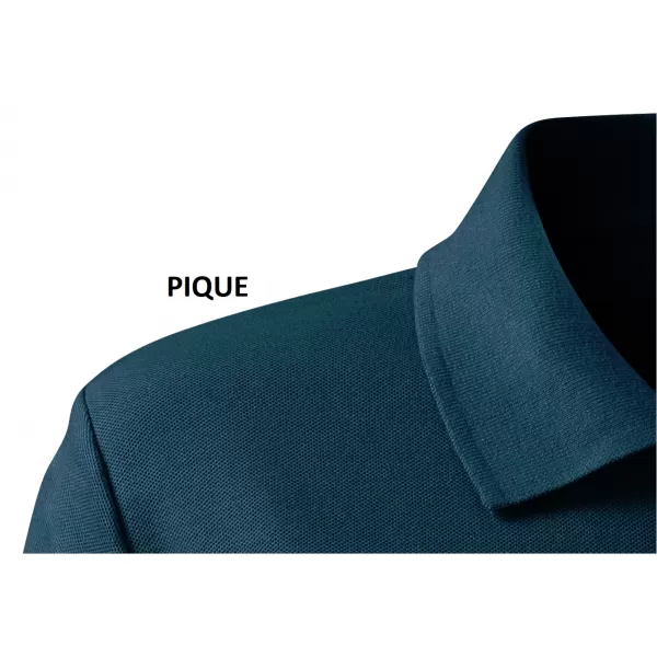  Tricou de damă cu guler MALFINI HEAVY 216 ALBASTRU MARIN 