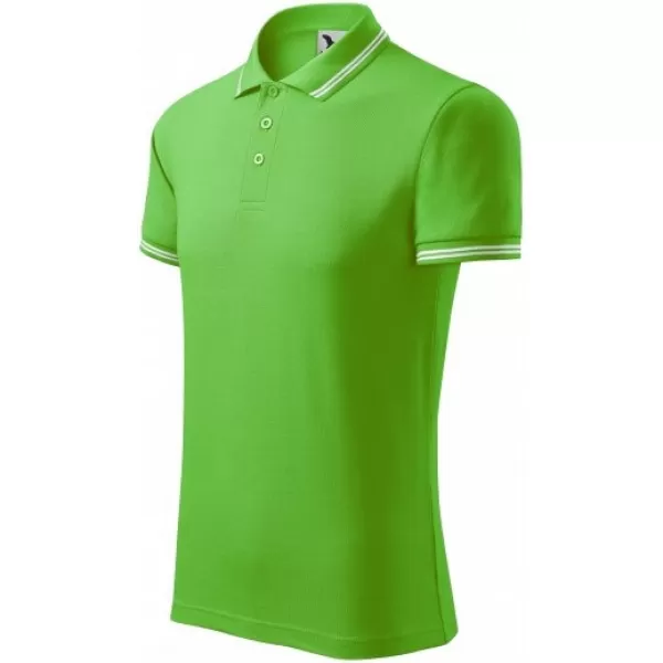  Tricou pentru bărbați cu guler MALFINI URBAN 219 VERDE MĂR 