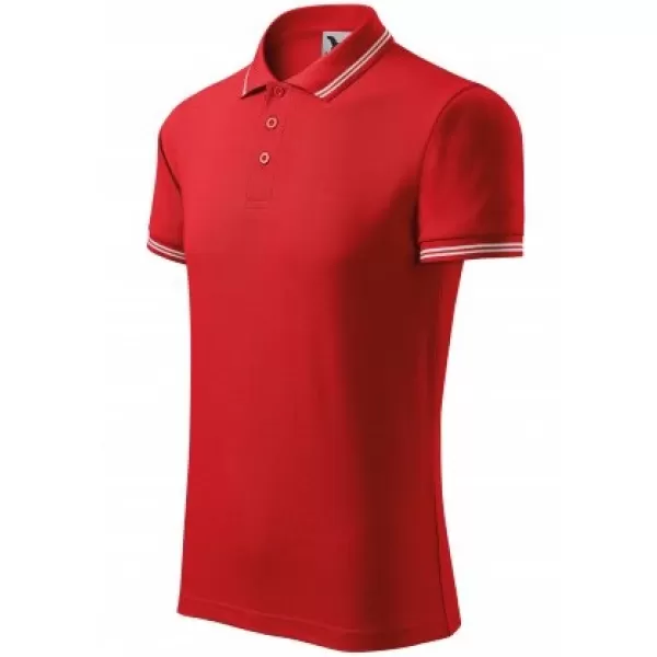  Tricou pentru bărbați cu guler MALFINI URBAN 219 ROŞU 