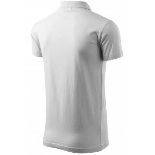  Tricou pentru bărbați cu guler MALFINI SINGLE J. 202 ALB 