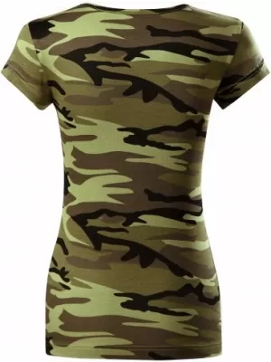 Tricou pentru femei MALFINI CAMO PURE 122 VERDE DE CAMUFLAJ