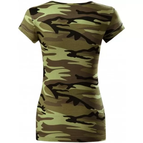  Tricou pentru femei MALFINI CAMO PURE 122 VERDE DE CAMUFLAJ 