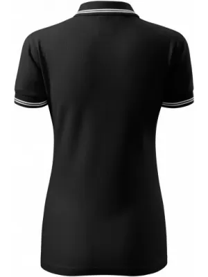 Tricou de damă cu guler MALFINI URBAN 220 NEGRU