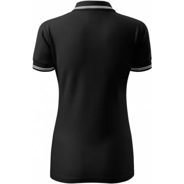  Tricou de damă cu guler MALFINI URBAN 220 NEGRU 