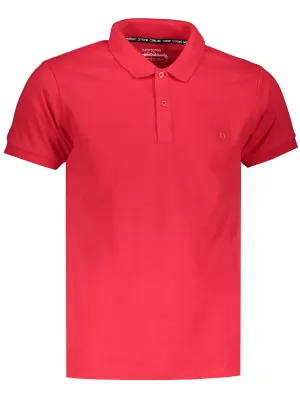 Mens t -thirt cu guler OMBRE AS1048 ROŞU