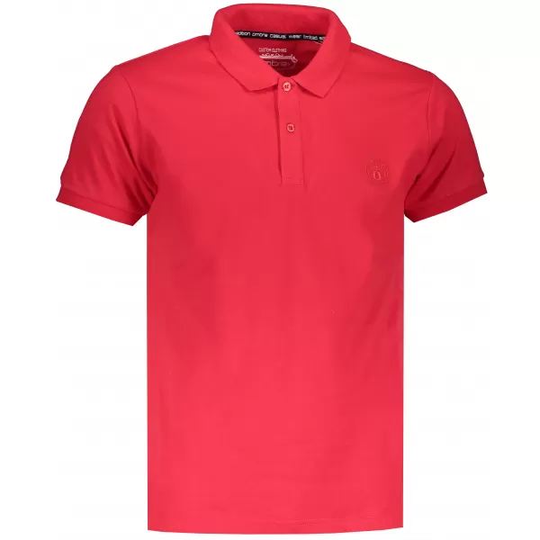  Mens t -thirt cu guler OMBRE AS1048 ROŞU 