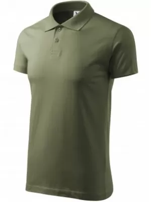 Tricou pentru bărbați cu guler MALFINI SINGLE J. 202 KAKI
