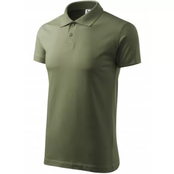  Tricou pentru bărbați cu guler MALFINI SINGLE J. 202 KAKI 