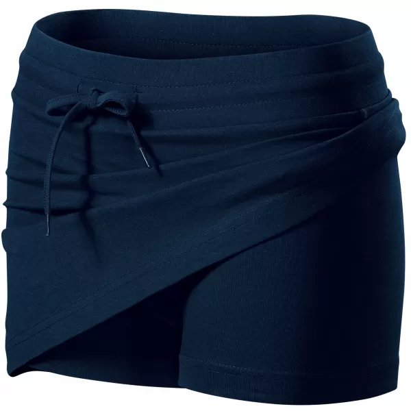  Fusta de dama cu pantaloni scurti MALFINI TWO IN ONE 604 ALBASTRU MARIN 