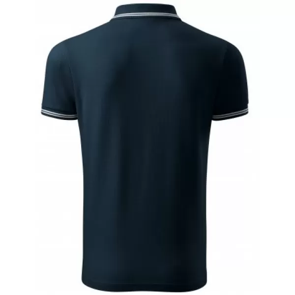  Tricou pentru bărbați cu guler MALFINI URBAN 219 ALBASTRU MARIN 
