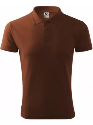 Tricou pentru bărbați cu guler MALFINI PIQUE POLO 203 CIOCOLATĂ