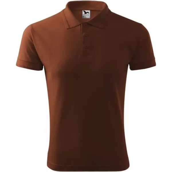  Tricou pentru bărbați cu guler MALFINI PIQUE POLO 203 CIOCOLATĂ 