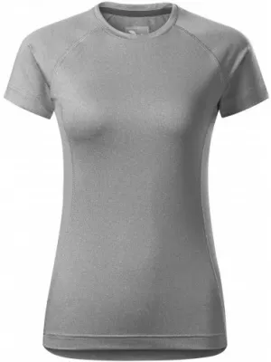 Tricou funcțional de damă MALFINI DESTINY 176 EVIDENȚIERI GRI ÎNCHIS