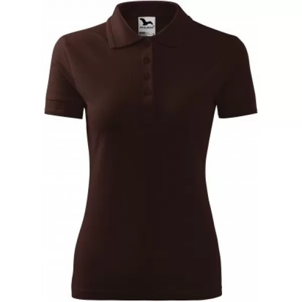  Tricou de damă cu guler MALFINI PIQUE POLO 210 CAFEA 