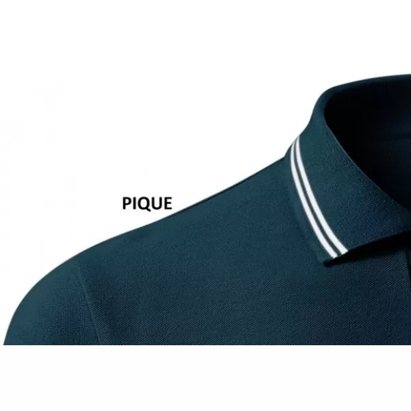  Tricou de damă cu guler MALFINI URBAN 220 ALBASTRU MARIN 
