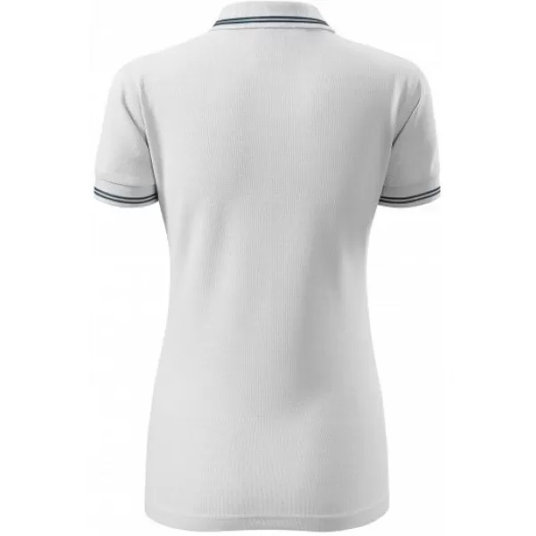  Tricou de damă cu guler MALFINI URBAN 220 ALB 