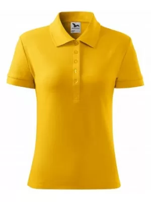 Tricou de damă cu guler MALFINI COTTON 213 CHIHLIMBAR