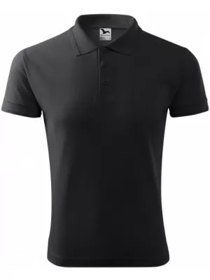 Tricou pentru bărbați cu guler MALFINI PIQUE POLO 203 GRI ABANOS