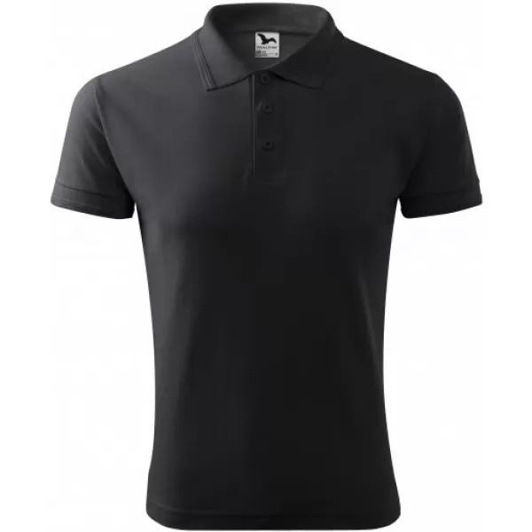  Tricou pentru bărbați cu guler MALFINI PIQUE POLO 203 GRI ABANOS 