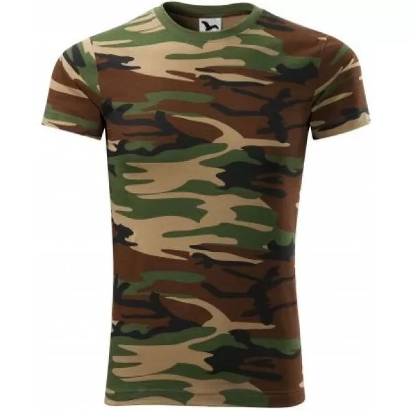  Tricou pentru bărbați MALFINI CAMOUFLAGE 144 MARO DE CAMUFLAJ 