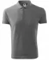 Tricou pentru bărbați cu guler MALFINI PIQUE POLO 203 EVIDENȚIERI GRI ÎNCHIS
