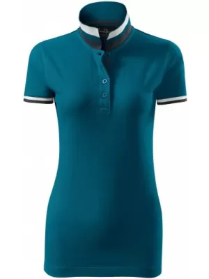Tricou de damă cu guler MALFINI PREMIUM COLLAR UP 257 KEROSENUL