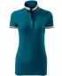 Tricou de damă cu guler MALFINI PREMIUM COLLAR UP 257 KEROSENUL
