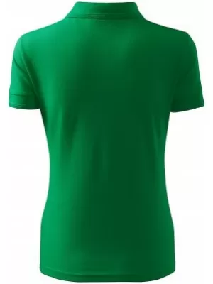 Tricou de damă cu guler MALFINI PIQUE POLO 210 VERDE MEDIU