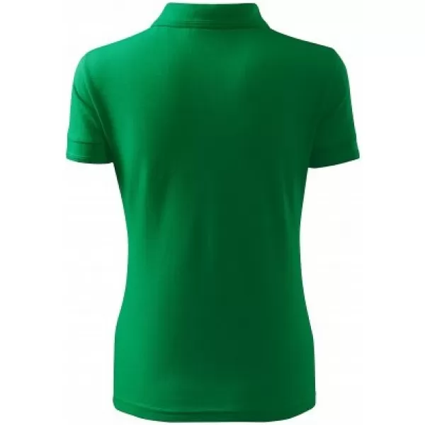  Tricou de damă cu guler MALFINI PIQUE POLO 210 VERDE MEDIU 