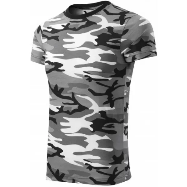  Tricou pentru bărbați MALFINI CAMOUFLAGE 144 GRI CAMUFLAJ 