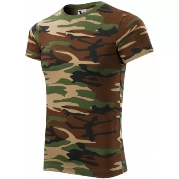  Tricou pentru bărbați MALFINI CAMOUFLAGE 144 MARO DE CAMUFLAJ 