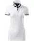Tricou de damă cu guler MALFINI PREMIUM COLLAR UP 257 ALB