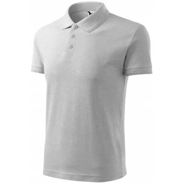  Tricou pentru bărbați cu guler MALFINI PIQUE POLO 203 EVIDENȚIERI GRI DESCHIS 