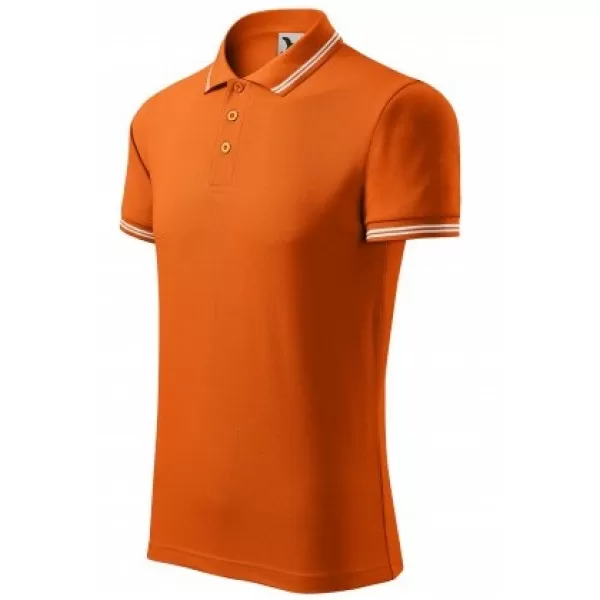  Tricou pentru bărbați cu guler MALFINI URBAN 219 PORTOCALE 