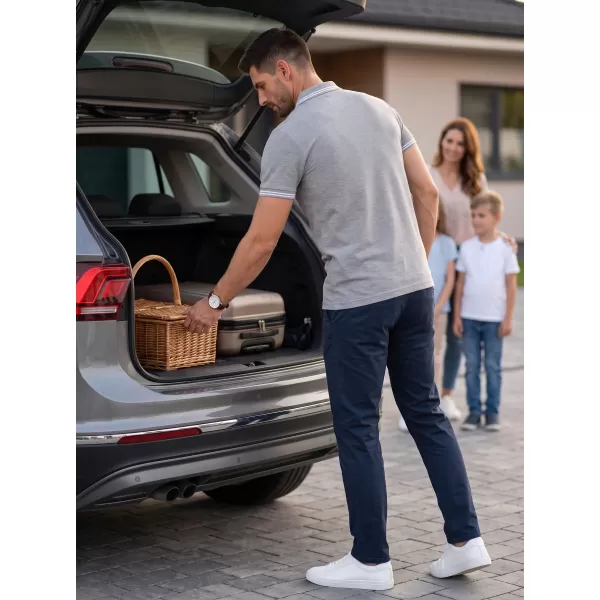  Tricou pentru bărbați cu guler MALFINI URBAN 219 EVIDENȚIERI GRI ÎNCHIS 