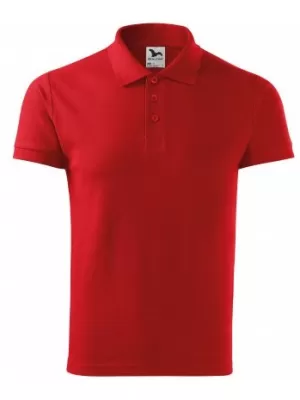 Tricou pentru bărbați cu guler MALFINI HEAVY 215 ROŞU