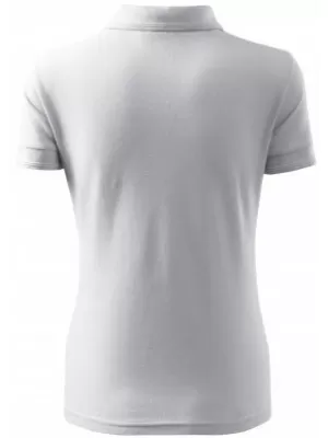 Tricou de damă cu guler MALFINI PIQUE POLO 210 ALB
