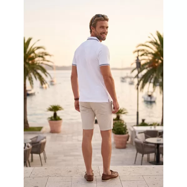  Tricou pentru bărbați cu guler MALFINI URBAN 219 ALB 