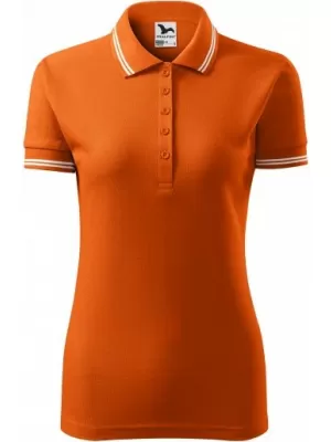 Tricou de damă cu guler MALFINI URBAN 220 PORTOCALE
