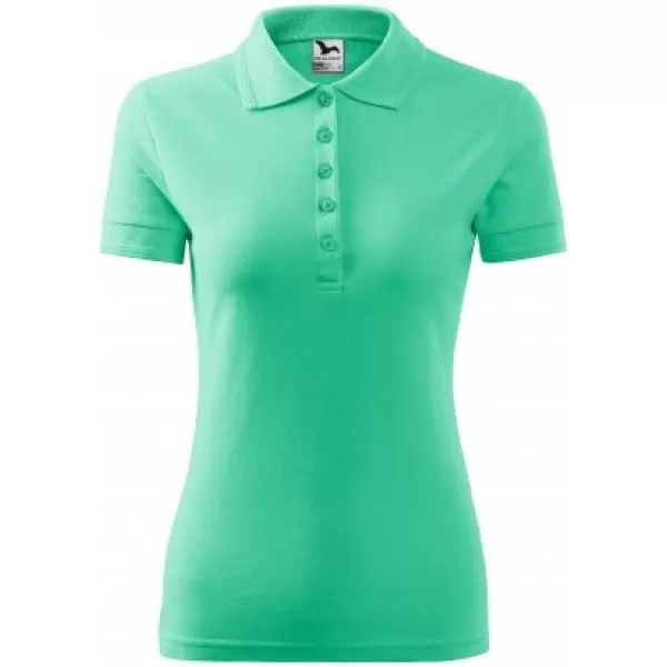  Tricou de damă cu guler MALFINI PIQUE POLO 210 MENTĂ 