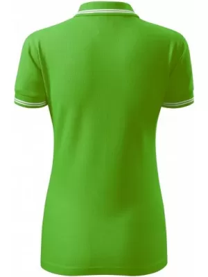 Tricou de damă cu guler MALFINI URBAN 220 VERDE MĂR