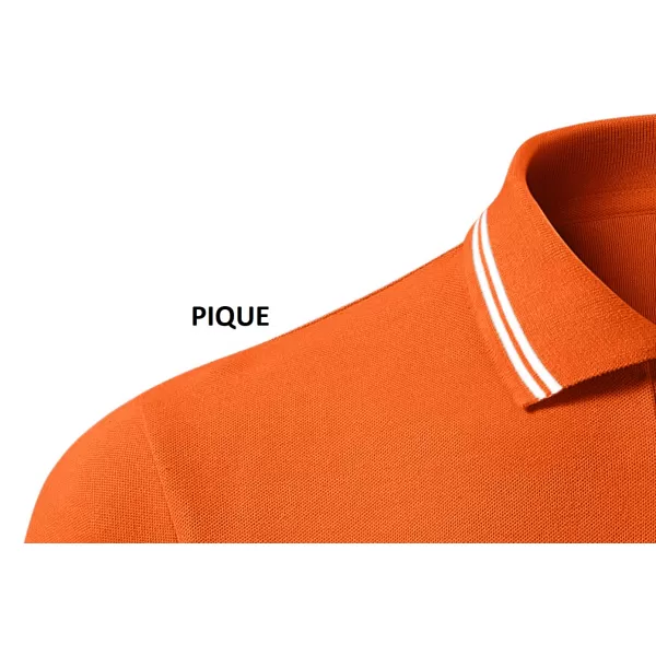 Tricou pentru bărbați cu guler MALFINI URBAN 219 PORTOCALE 
