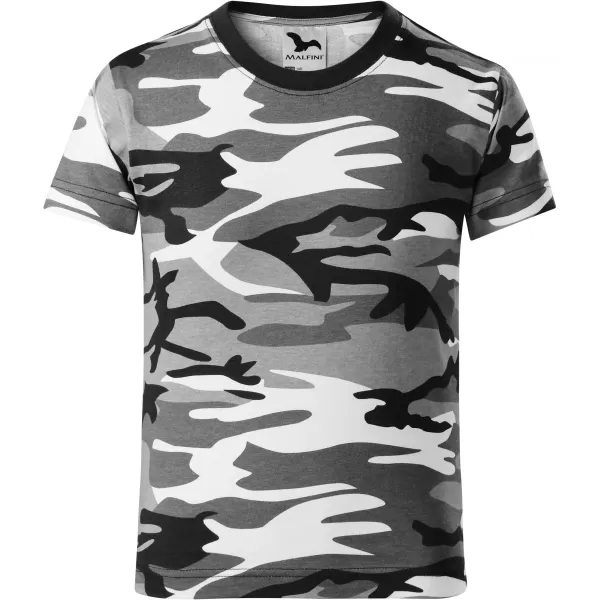  Tricou pentru copii MALFINI CAMOUFLAGE 149 GRI CAMUFLAJ 