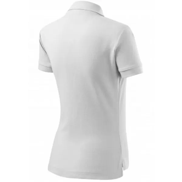  Tricou de damă cu guler MALFINI COTTON 213 ALB 