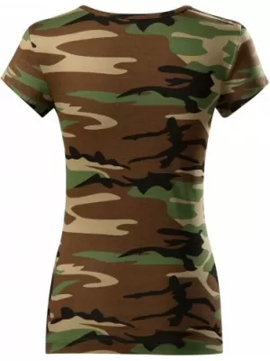 Tricou pentru femei MALFINI CAMO PURE 122 MARO DE CAMUFLAJ