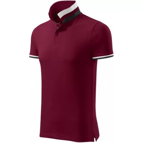  Tricou pentru bărbați cu guler MALFINI PREMIUM COLLAR UP 256 GRANAT 
