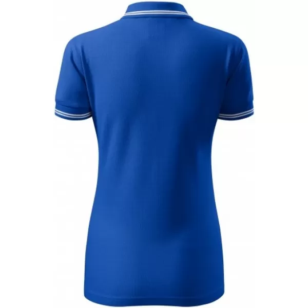  Tricou de damă cu guler MALFINI URBAN 220 ALBASTRU REGAL 