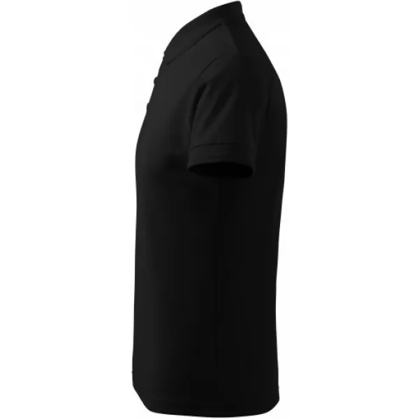  Tricou pentru bărbați cu guler MALFINI PIQUE POLO 203 NEGRU 